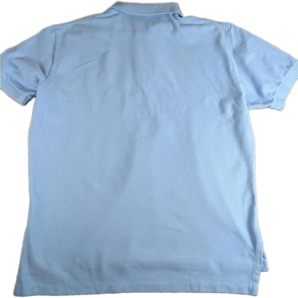 Polo Ralph Lauren Light Blue Pony Logo Short Sleeve Polo Shirt Men's Large